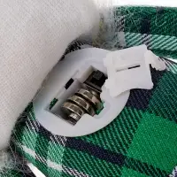 Фигура текстиль &laquo;Гном в зелёном&raquo; 42 см, 1 LED, от батареек AG13&times;3, свечение тёплое белое