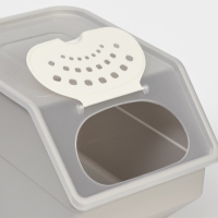 Контейнер для овощей Доляна, 11,2 л, 32,3&times;22&times;21,7 см, серый