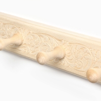 Вешалка "Классика" 7 крючков, липа, 65х2,5х6,5 см Русские узоры Вешалка "Классика" 7 крючков, липа, 65х2,5х6,5 см Русские узоры