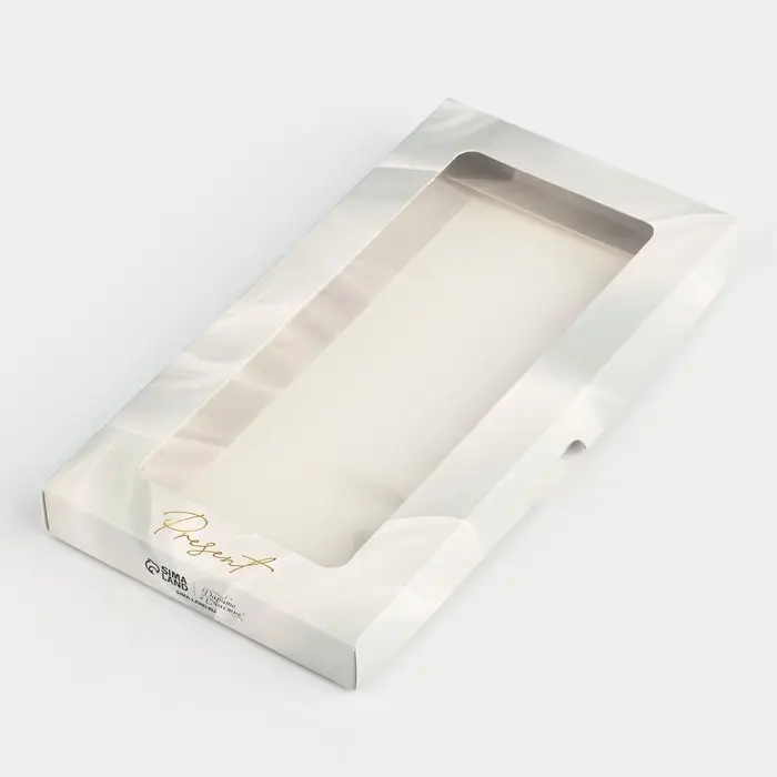 Коробка для шоколада &laquo;Нежность&raquo;, с окном, 9.4 х 1.7 х 18.4 см