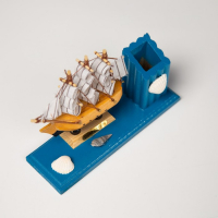 Набор настольный "Корабль" с карандашницей 15*5*11см, микс Набор настольный "Корабль" с карандашницей 15*5*11см, микс