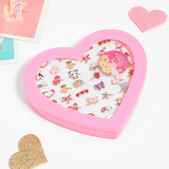 Кольцо детское &laquo;Приключение&raquo;, форма МИКС, цветное, безразмерное