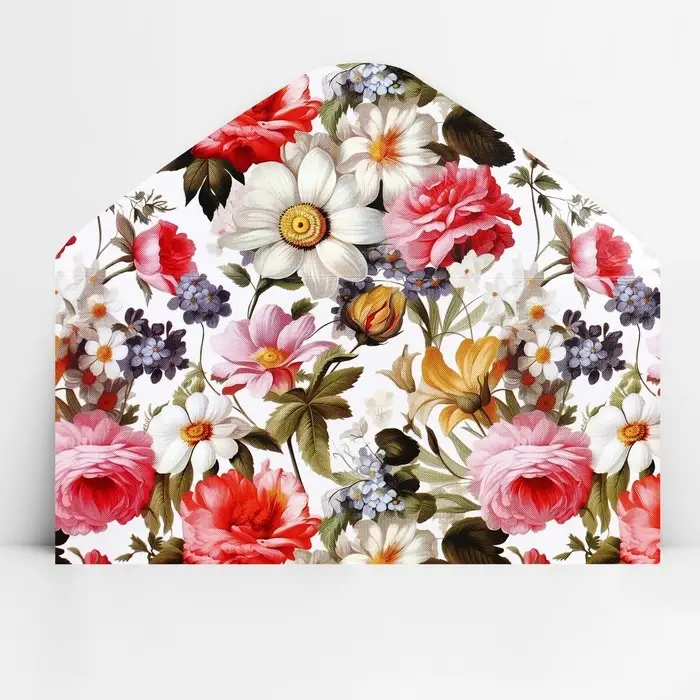 Конверт для денег &laquo;Цветы&raquo;, 16.5 х 8 см