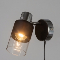 Спот "Берта" 1хЕ14 40Вт черно-хромовый 19х8х15 см