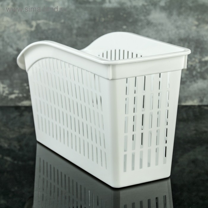 Корзина для хранения, 29&times;13&times;17 см, цвет белый