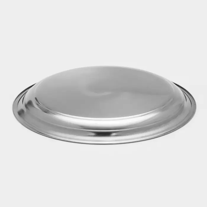 Поднос из нержавеющей стали Доляна &laquo;Мэйли&raquo;, 30&times;3 см, цвет серебряный