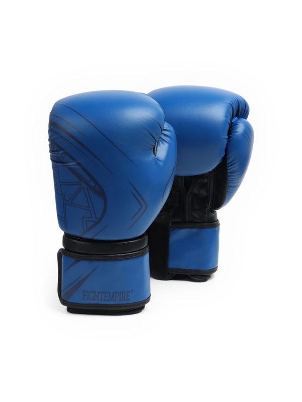 Боксерские перчатки FIGHT EMPIRE, B8102, синие, размер 12 oz