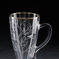 Кружка «Венский лес», для чая/кофе, стеклянная, 250 мл Кружка «Венский лес», для чая/кофе, стеклянная, 250 мл