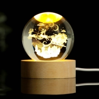 Светильник новогодний «Новый год: Новогодний», диам. 6 см Светильник новогодний «Новый год: Новогодний», диам. 6 см