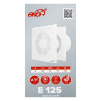 Вентилятор вытяжной ERA E 125 S, 180x180 мм, d=125 мм, 220‒240 В Вентилятор вытяжной ERA E 125 S, 180x180 мм, d=125 мм, 220‒240 В