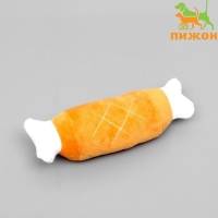 Игрушка для собак "Мягкая косточка" с пищалкой, 19 см, коричневая Игрушка для собак "Мягкая косточка" с пищалкой, 19 см, коричневая