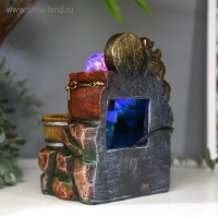 Фонтан настольный от сети, подсветка "Слоны и китайская монета" 20,5х14х11 см Фонтан настольный от сети, подсветка "Слоны и китайская монета" 20,5х14х11 см