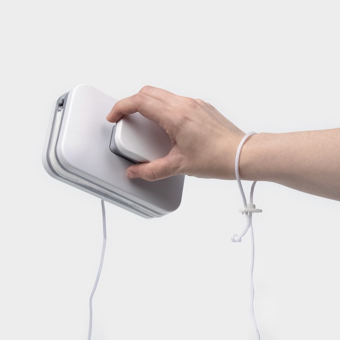 Магнитная щётка для мытья окон с двух сторон Raccoon &laquo;Модерн&raquo;, прямоугольная, на стекло 3-10 мм