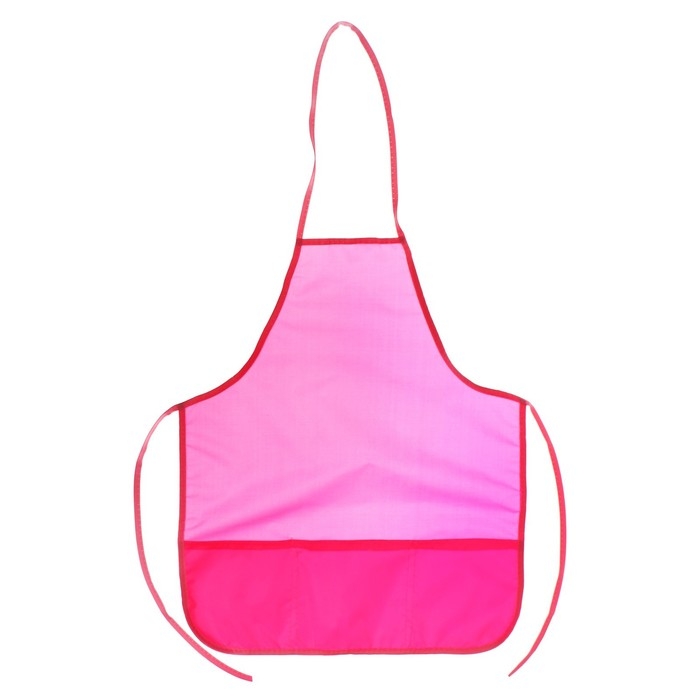Фартук для труда + нарукавники, 550 х 440/250 х 160 мм, размер M (рост 122-158), Calligrata розовый
