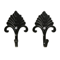 Крючок однорожковый для штор CAPPIO KC111, цвет черный, 2 шт Крючок однорожковый для штор CAPPIO KC111, цвет черный, 2 шт