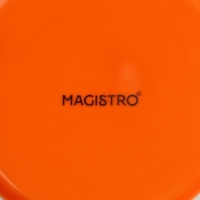 Тарелка фарфоровая глубокая Magistro &laquo;Церера&raquo;, 700 мл, d=18,5 см, цвет оранжевый