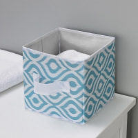 Короб для хранения Доляна &laquo;Лагуна&raquo;, 19&times;19&times;19 см, цвет бирюзовый