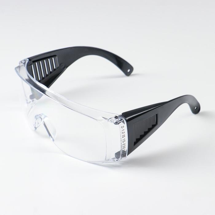 Очки защитные Очки защитные "Исток" открытого типа (прозрачные) с черной дужкой