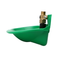 Поилка чашечная для КРС, свиней, коз, 17 &times; 18 &times; 7 см, пластик, зелёная, Greengo