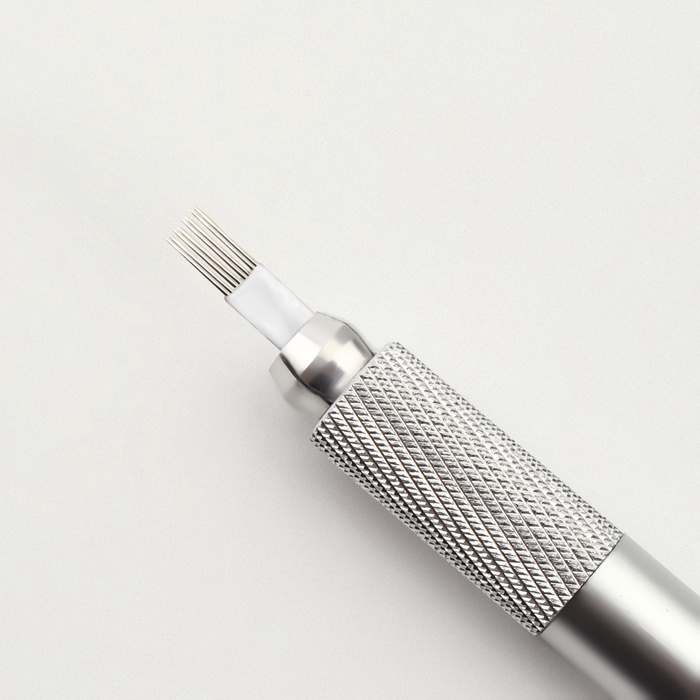 Ручка - манипула для тату и татуажа, 12 &times; 0,9 см, цвет серебристый