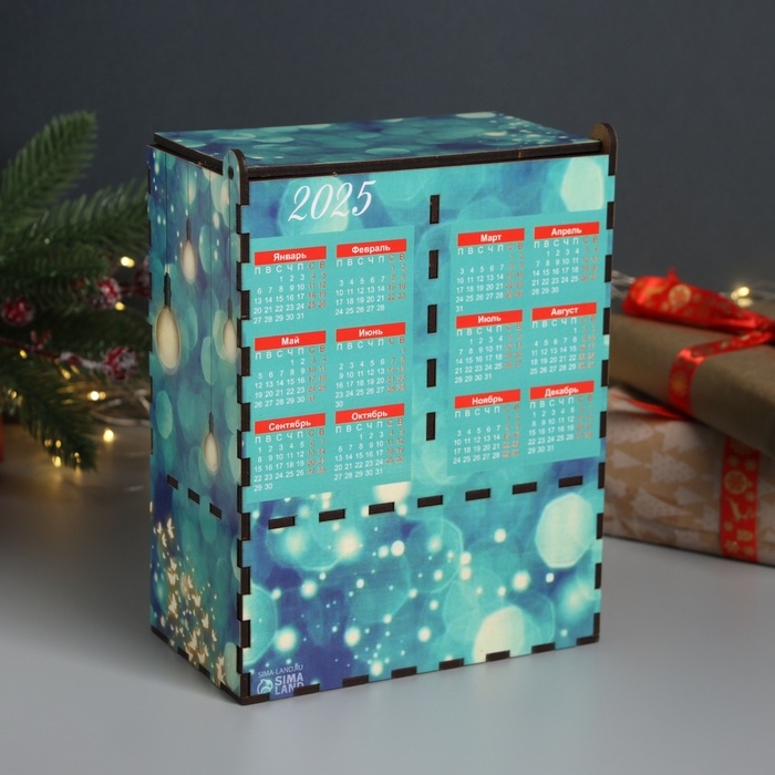 Новогодний чайный домик "Волшебного НГ" 20х15х8,5 см