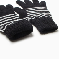 Перчатки женские, цвет чёрный, размер 18 Перчатки женские, цвет чёрный, размер 18