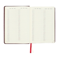 Ежедневник датированный 2024 A5 176 листов, deVENTE.Wild, твёрдая обложка из искусственной кожи, золотой срез, ляссе, кремовый блок 70 г/м2, бордовый