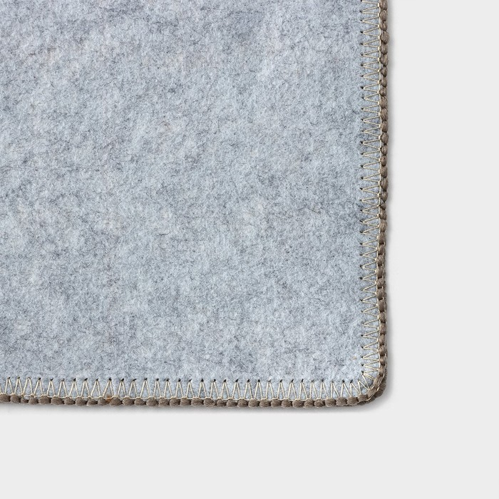 Коврик влаговпитывающий придверный Доляна &laquo;Цветная косичка&raquo;, 47&times;77 см