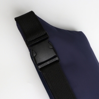 Поясная сумка на молнии, 2 наружных кармана, цвет синий