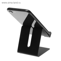Подставка для телефона, с разъемом для провода, металл, чёрная Подставка для телефона, с разъемом для провода, металл, чёрная