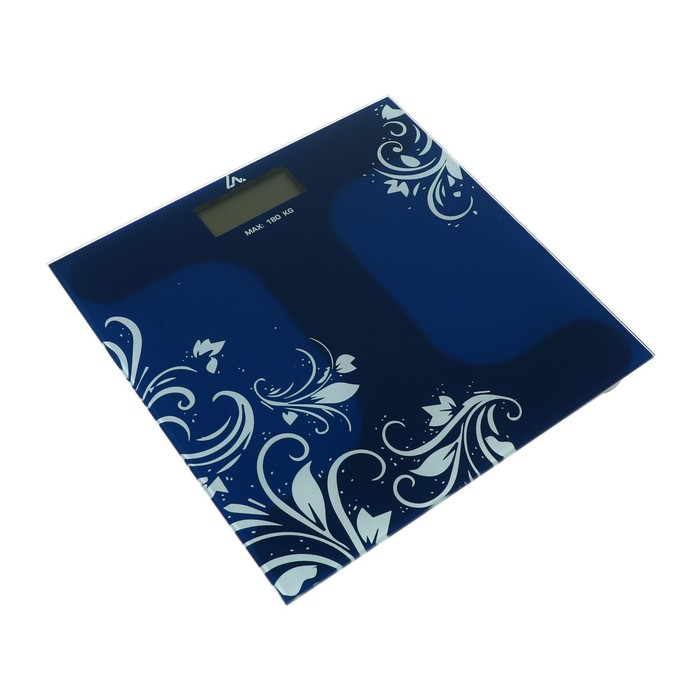 Весы напольные Luazon LVE-005 Весы напольные Luazon LVE-005 "Узор", электронные, до 180 кг, 2хAАА (не в комплекте)