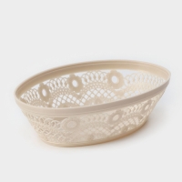 Ваза для хлеба и фруктов &laquo;Кружево&raquo;, цвет МИКС