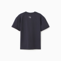 Футболка для мальчика, цвет темно-серый, рост 140 см