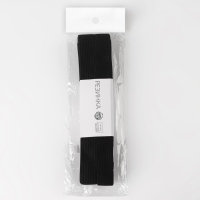 Резинка вязаная, 20 мм, 10 &plusmn; 0,5 м, цвет чёрный