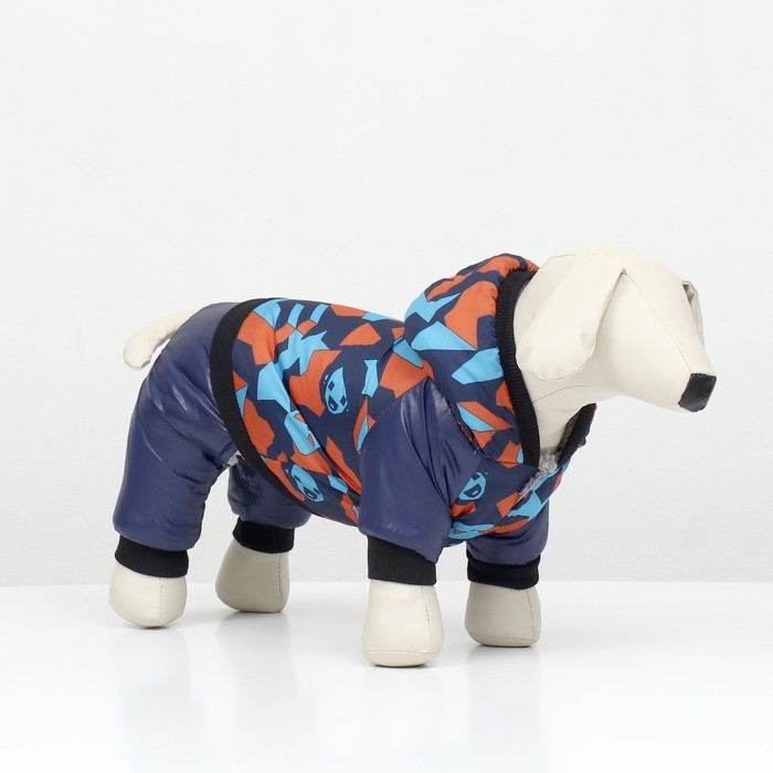 Комбинезон Комбинезон "Камуфляж" на меховом подкладе, размер L (ДС 35, ОШ 35, ОГ 45 см)