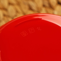 Набор мисок с крышкой &laquo;Гранат&raquo;, 3 шт: 1 л, 2 л, 3 л, цвет красный