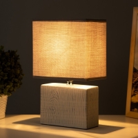 Настольная лампа "Дивея" Е14 40Вт серый 10х17х29 см RISALUX