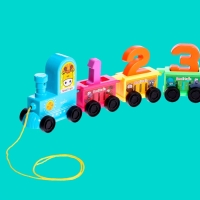 Каталка на веревке «Паровозик» Каталка на веревке «Паровозик»