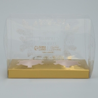 Коробка для капкейка &laquo;Верь в мечту&raquo;, золото, 8 х 16 х 11.5 см, Новый год