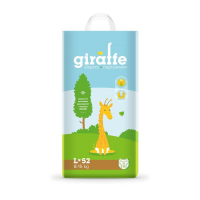 Подгузники &laquo;Lovular&raquo; Giraffe, 8-15кг, 52 шт
