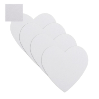 Холст на картоне с магнитои Сердце 7,5 см, хлопок 100%, акриловый грунт, набор 4 штуки, BRAUBERG Холст на картоне с магнитои Сердце 7,5 см, хлопок 100%, акриловый грунт, набор 4 штуки, BRAUBERG