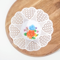 Ваза для хлеба и фруктов &laquo;Кубань. Сердце&raquo;, 18&times;4.5 см, белый, рисунок МИКС