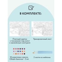 Картина по номерам на картоне &laquo;Дрифт на закате&raquo;, 30 &times; 40 см, с акриловыми красками и кистями