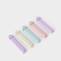 Зажимы для пакетов Доляна &laquo;Базис&raquo;, 5 шт, 7 см, цвет МИКС