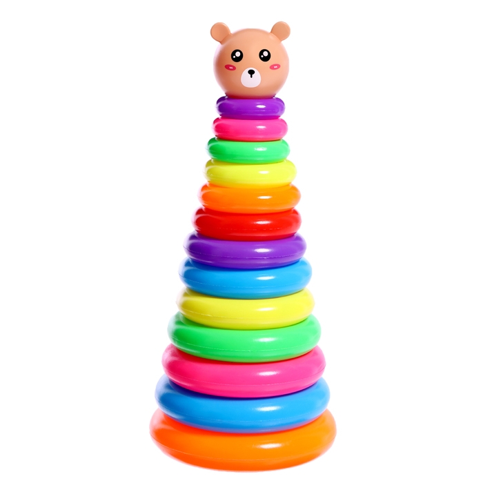 Пирамидка &laquo;Мишутка&raquo;, 13 колец