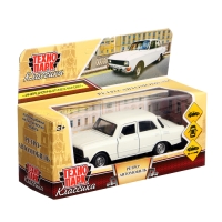 Машина металлическая «Москвич — 2140sl», инерция, 12,5 см, белый Машина металлическая «Москвич — 2140sl», инерция, 12,5 см, белый