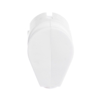 Вилка угловая, 10А, без з/к, 220В, белая