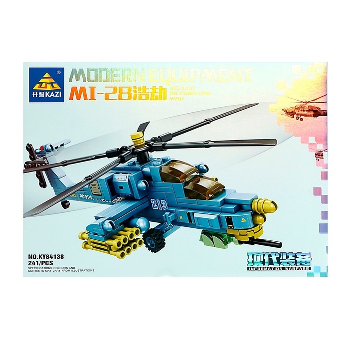 Конструктор «Штурмовой вертолёт Ми-28», 241 деталь Конструктор «Штурмовой вертолёт Ми-28», 241 деталь