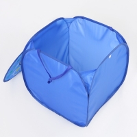 Корзина для хранения игрушек &laquo;Футбол&raquo; с крышкой, 45 х 45 х 43 см, синяя