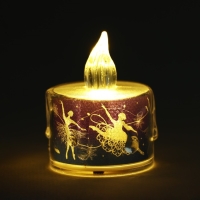 Электронная свеча новогодняя мод. СВ-21 &laquo;Новый год: Новогодняя&raquo;, 5 х 3,8 см